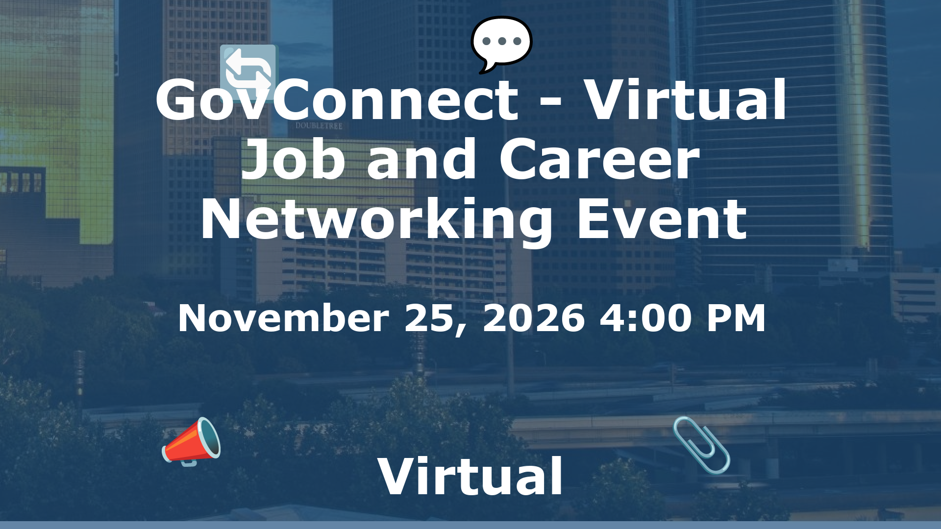 GovConnect - Virtual Job and Career Networking Event event image
